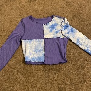 SHEIN Colorblock Ribbed Top